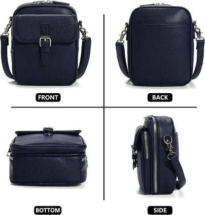 Small Crossbody Bags for Women Vegan Leather Messenger Purses, Vintage Wallet Anti Theft Shoulder Handbags with Card Slots