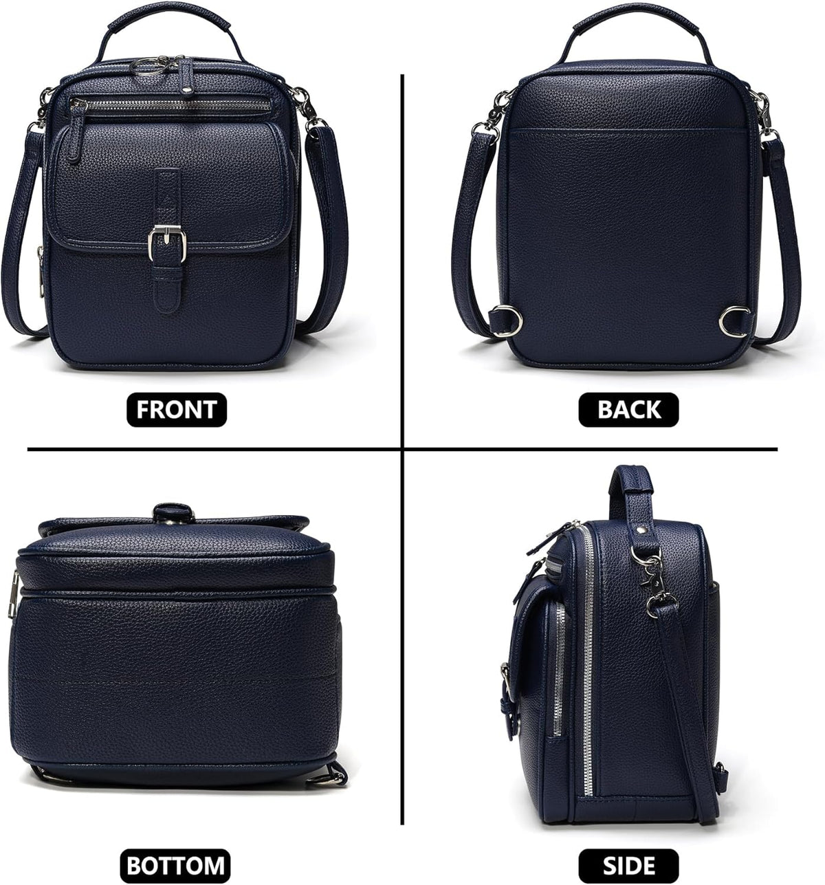 Small Crossbody Bags for Women Vegan Leather Messenger Purses, Vintage Wallet Anti Theft Shoulder Handbags with Card Slots
