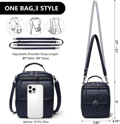 Small Crossbody Bags for Women Vegan Leather Messenger Purses, Vintage Wallet Anti Theft Shoulder Handbags with Card Slots