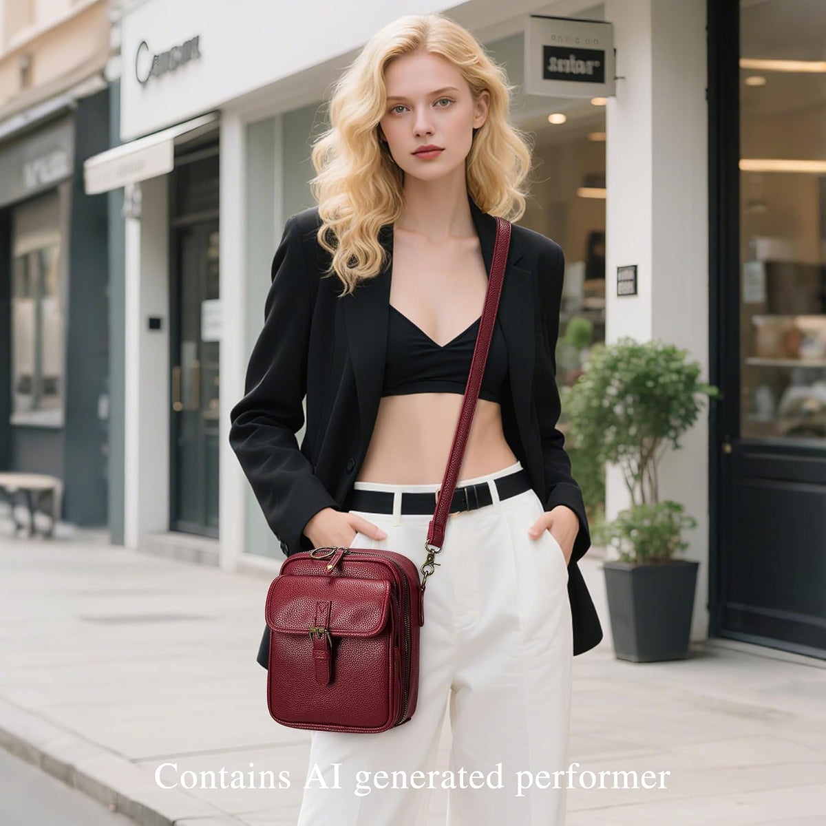 Small Crossbody Bags for Women Vegan Leather Messenger Purses, Vintage Wallet Anti Theft Shoulder Handbags with Card Slots
