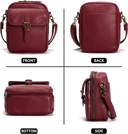 Small Crossbody Bags for Women Vegan Leather Messenger Purses, Vintage Wallet Anti Theft Shoulder Handbags with Card Slots