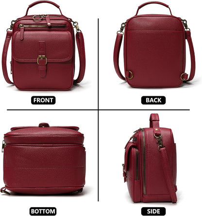Small Crossbody Bags for Women Vegan Leather Messenger Purses, Vintage Wallet Anti Theft Shoulder Handbags with Card Slots