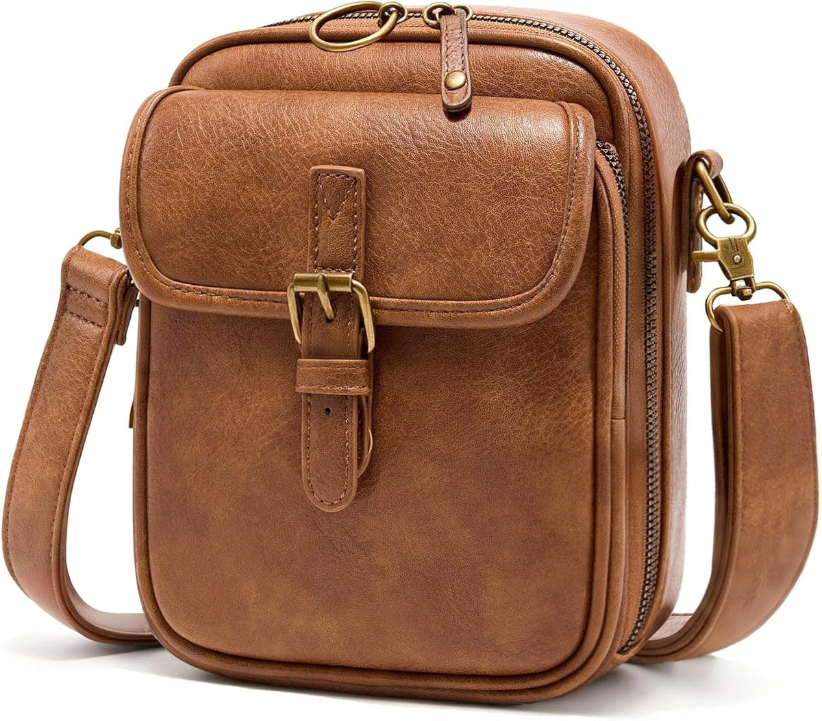 Small Crossbody Bags for Women Vegan Leather Messenger Purses, Vintage Wallet Anti Theft Shoulder Handbags with Card Slots
