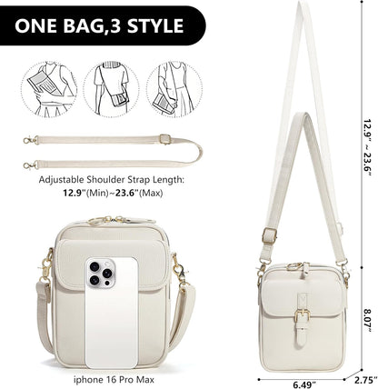 Small Crossbody Bags for Women Vegan Leather Messenger Purses, Vintage Wallet Anti Theft Shoulder Handbags with Card Slots