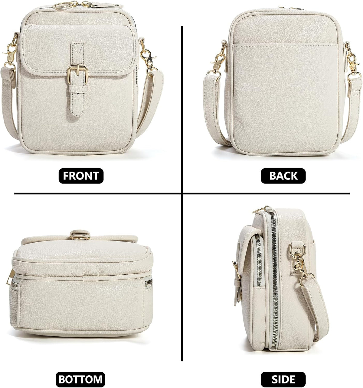 Small Crossbody Bags for Women Vegan Leather Messenger Purses, Vintage Wallet Anti Theft Shoulder Handbags with Card Slots