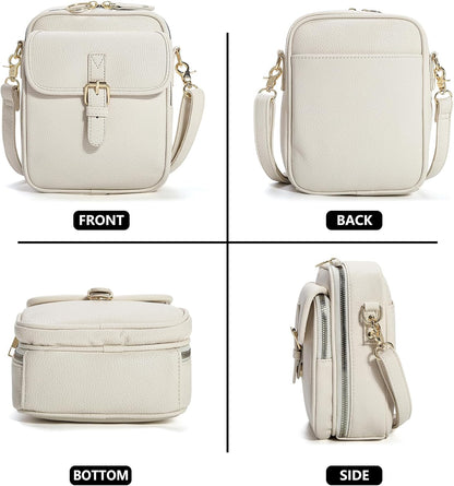 Small Crossbody Bags for Women Vegan Leather Messenger Purses, Vintage Wallet Anti Theft Shoulder Handbags with Card Slots