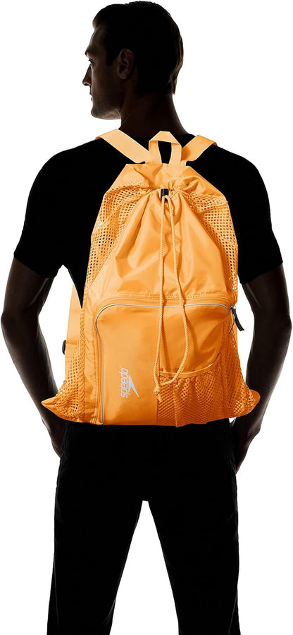 Unisex-Adult Drawstring Deluxe Ventilator Mesh Equipment Bag