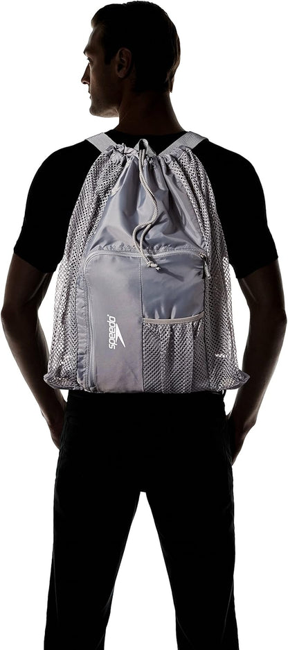 Unisex-Adult Drawstring Deluxe Ventilator Mesh Equipment Bag