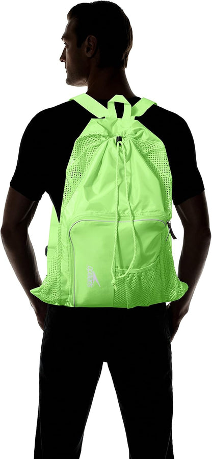 Unisex-Adult Drawstring Deluxe Ventilator Mesh Equipment Bag