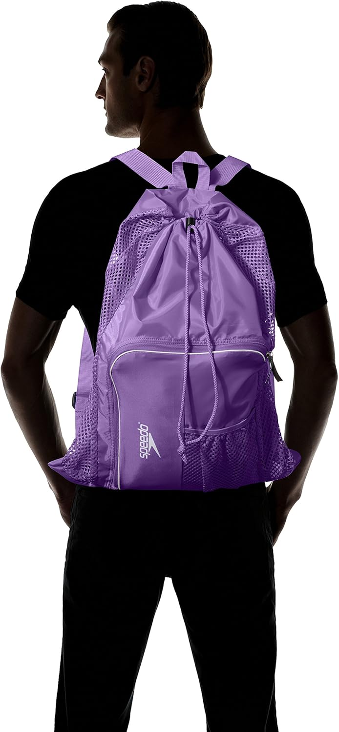 Unisex-Adult Drawstring Deluxe Ventilator Mesh Equipment Bag