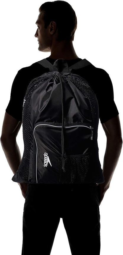 Unisex-Adult Drawstring Deluxe Ventilator Mesh Equipment Bag