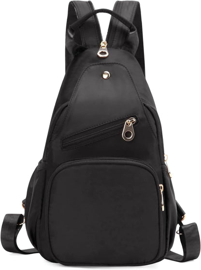 Small Sling Bag Convertible Mini Backpack for Women, Trendy Crossbody Bags Shoulder Bag for Travel Hiking Daypack