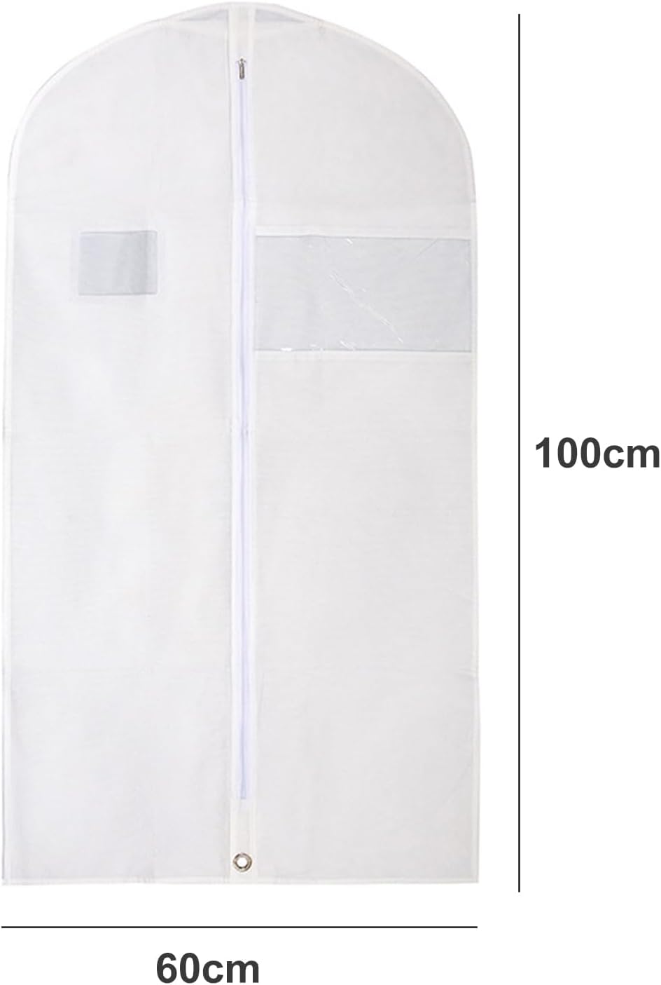 40 Inch Garment Bag Carry on Jackets Coat Shirts for Men Closet Storage Garment Bags for Travel Mens Suit Hanging Clothes Suit Bag, Garment Cover with Zipper Pockets Black L