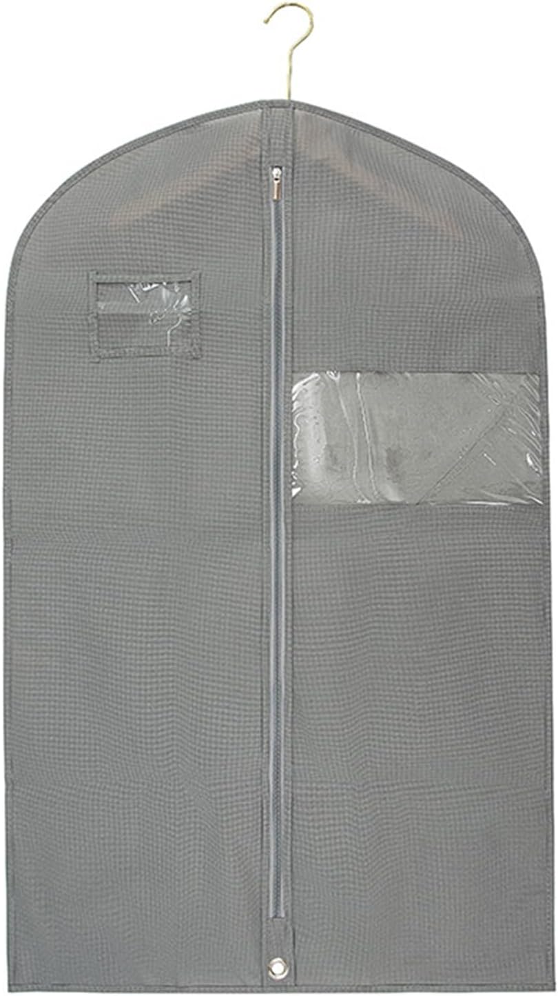 40 Inch Garment Bag Carry on Jackets Coat Shirts for Men Closet Storage Garment Bags for Travel Mens Suit Hanging Clothes Suit Bag, Garment Cover with Zipper Pockets Black L