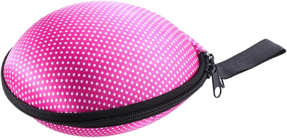 Silicone Invisible Bra Storage Case Small Zippered Travel Bag for Women Lingerie Organizer Pouch Underwear Storage Box and Toiletry Accessory Holder with Hand Strap Printed Fabric