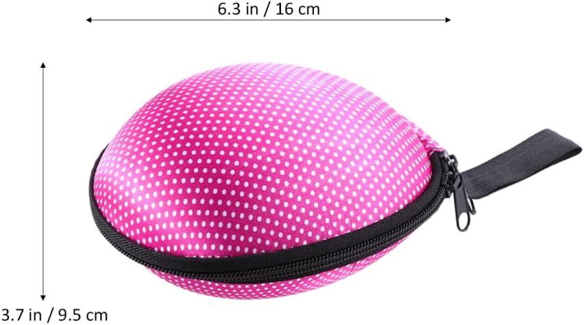 Silicone Invisible Bra Storage Case Small Zippered Travel Bag for Women Lingerie Organizer Pouch Underwear Storage Box and Toiletry Accessory Holder with Hand Strap Printed Fabric