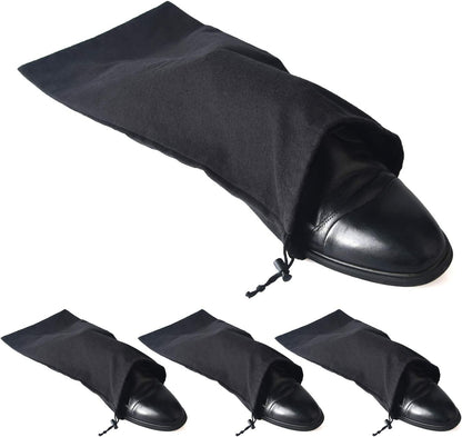 Shoe Storage Bags 100% Cotton with Drawstring for Men and Women for Travel Protecting and Storing Shoes