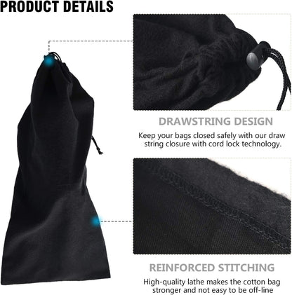 Shoe Storage Bags 100% Cotton with Drawstring for Men and Women for Travel Protecting and Storing Shoes
