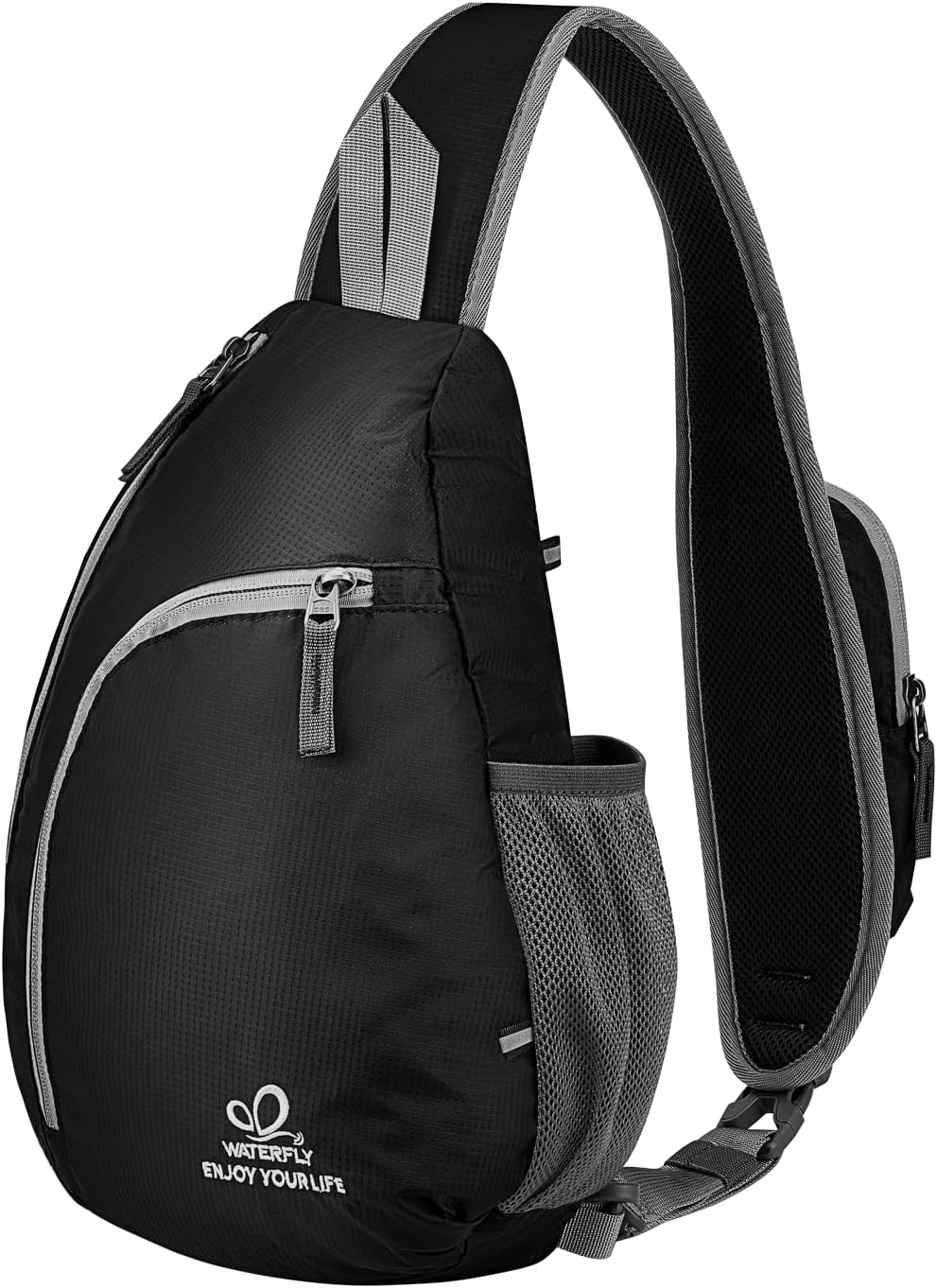 Crossbody Sling Bag, Small Shoulder Chest Backpack | Lightweight, Water Resistant, Travel Daypack for Hiking Walking and Daily Use, Fits Men and Women, Everyday Carry