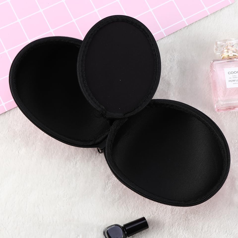 Bra Case Zippered Travel Organizer for Women-Compact Slightly Waterproof Lingerie Storage with Hand Strap