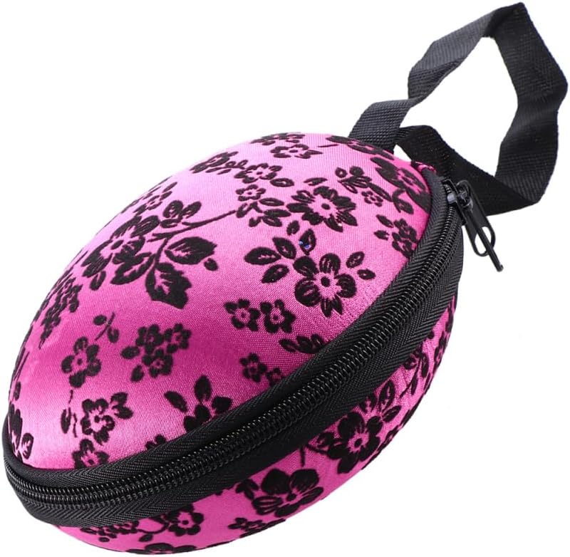 Bra Case Zippered Travel Organizer for Women-Compact Slightly Waterproof Lingerie Storage with Hand Strap