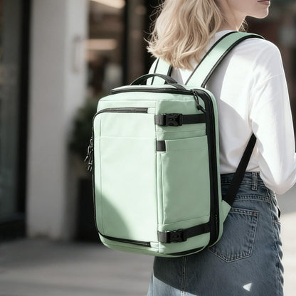 Carry On Travel Backpack Flight Approved Laptop Backpack Business Work Backpack for Women Men Large Capacity Casual Daypack with Wet/Dry Separation Pockets, Dark Green