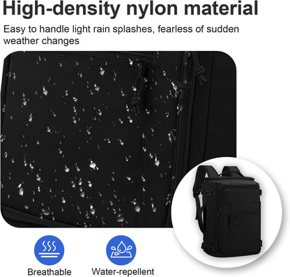 Carry On Travel Backpack Flight Approved Laptop Backpack Business Work Backpack for Women Men Large Capacity Casual Daypack with Wet/Dry Separation Pockets, Dark Green