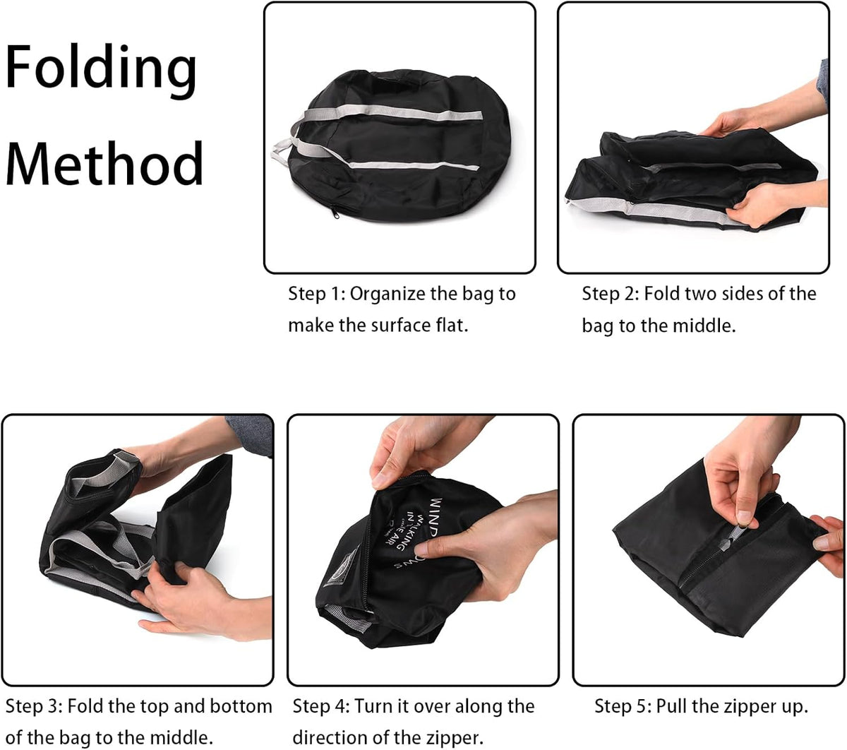 6 Pcs Foldable Travel Duffel Bags, Waterproof Weekender Overnight Tote Bags Personal Item Bag Lightweight Carry-on Luggage Bags for Sports, Gym, Outing, Vacation