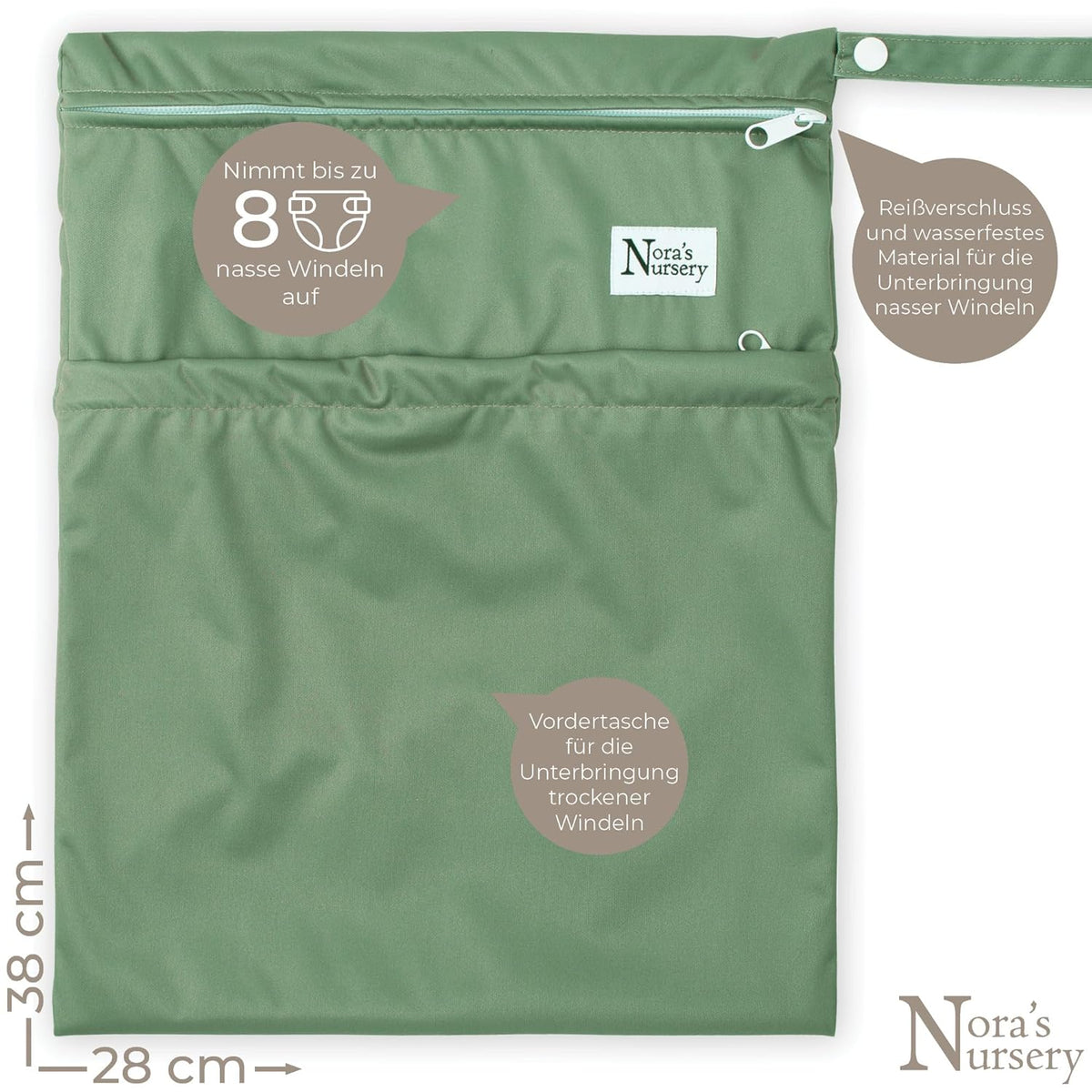 Wet Dry Bags with Two Zippered Pockets - Reusable and Washable Wet Bag for Swimming, Travel, Beach, Pool, Daycare, Cloth Diapers, Toiletries and Swimsuits - 11x15 - Boho - 2 Pack
