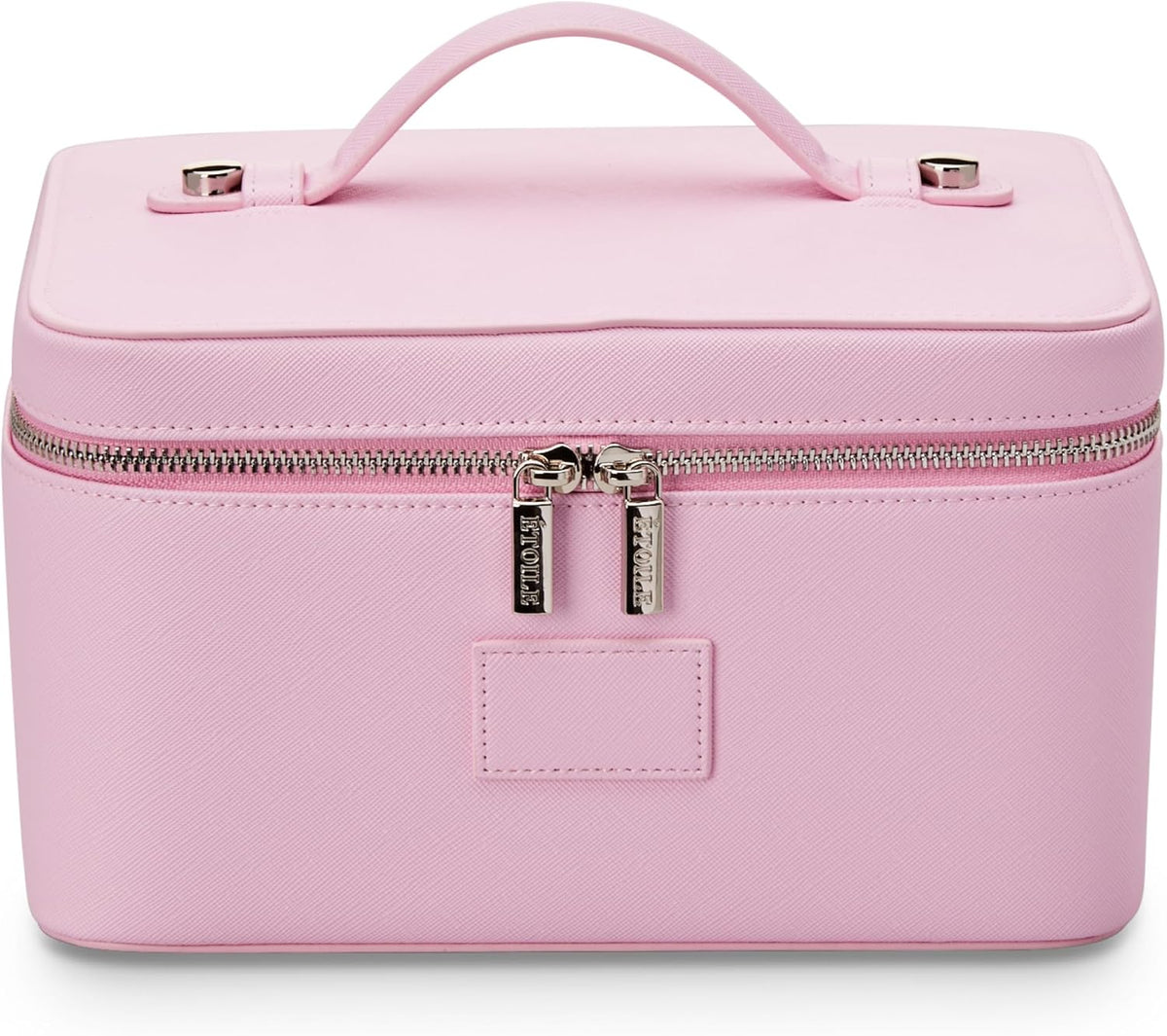 Vanity Case Lavender Pink - Stylish Travel Makeup Bag Organizer with Dividers