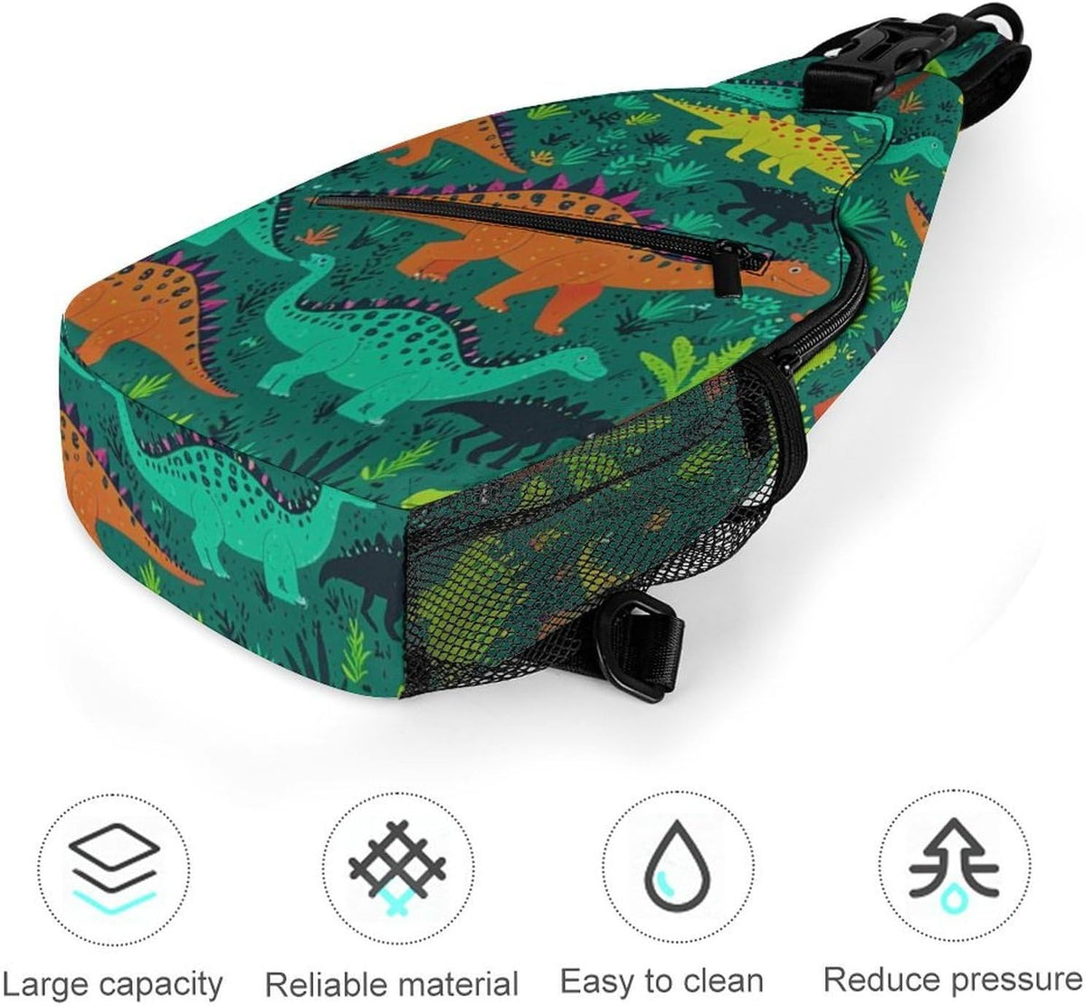 Men Women Sling Backpack Outdoor Sport Daypack Travel Bag, Multipurpose Anti-Theft Carry On Bag, Breathable Chest Sling Shoulder Backpacks Bags, Cats Animal