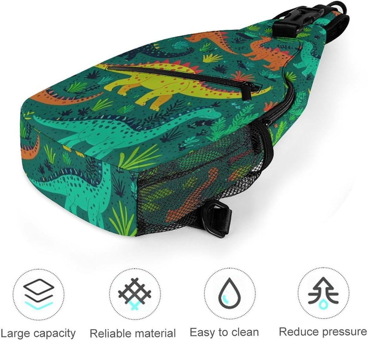 Men Women Sling Backpack Outdoor Sport Daypack Travel Bag, Multipurpose Anti-Theft Carry On Bag, Breathable Chest Sling Shoulder Backpacks Bags, Cats Animal