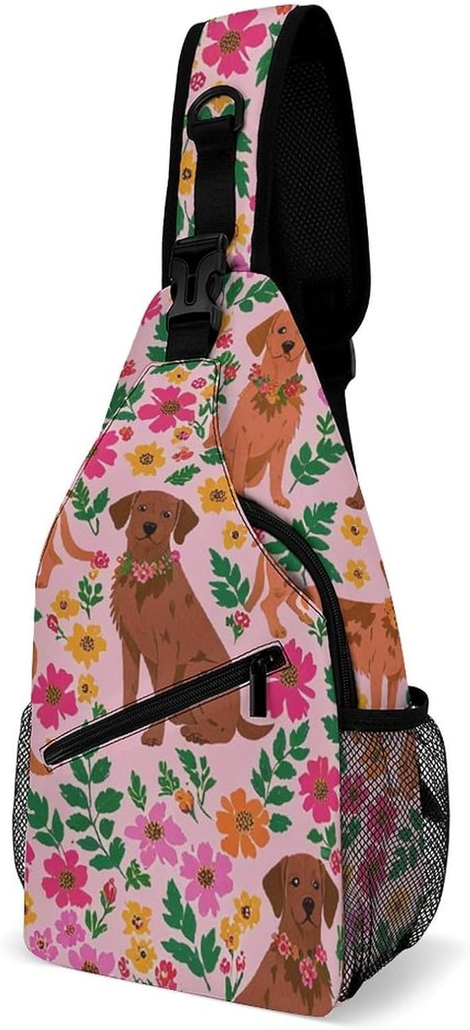 Men Women Sling Backpack Outdoor Sport Daypack Travel Bag, Multipurpose Anti-Theft Carry On Bag, Breathable Chest Sling Shoulder Backpacks Bags, Cats Animal