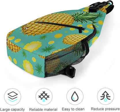 Men Women Sling Backpack Outdoor Sport Daypack Travel Bag, Multipurpose Anti-Theft Carry On Bag, Breathable Chest Sling Shoulder Backpacks Bags, Cats Animal