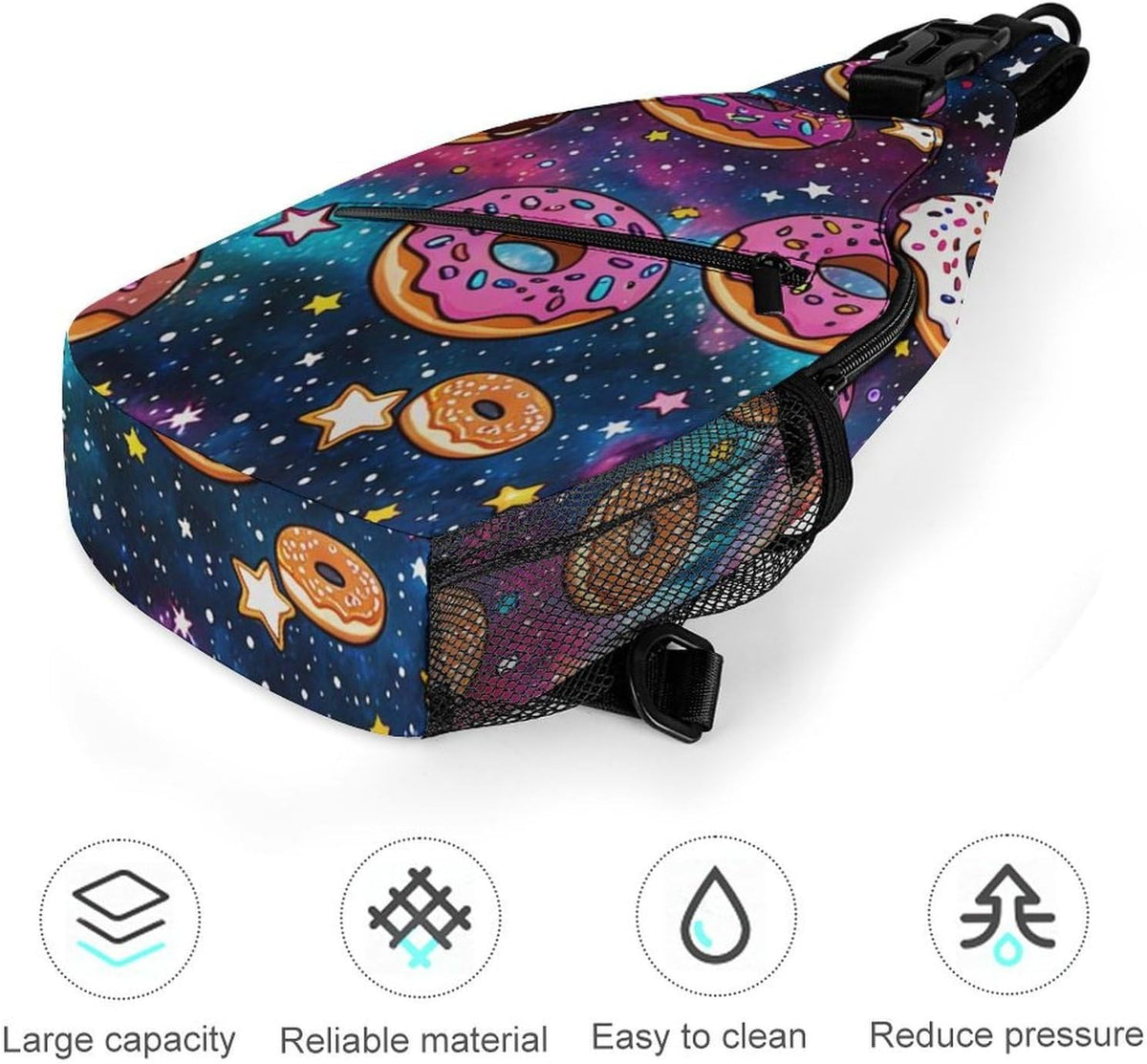 Men Women Sling Backpack Outdoor Sport Daypack Travel Bag, Multipurpose Anti-Theft Carry On Bag, Breathable Chest Sling Shoulder Backpacks Bags, Cats Animal