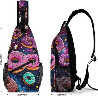 Men Women Sling Backpack Outdoor Sport Daypack Travel Bag, Multipurpose Anti-Theft Carry On Bag, Breathable Chest Sling Shoulder Backpacks Bags, Cats Animal