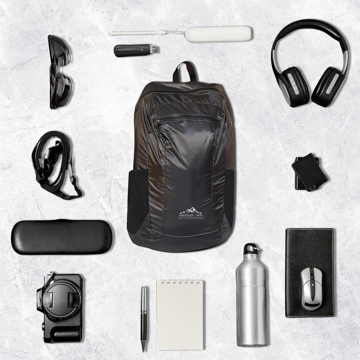 Daypack Ultralight Foldable Water-Resistant Nylon Durable & Tear-Resistant, Ideal for Hiking, Camping, Travel, Compact Size Fits Pocket