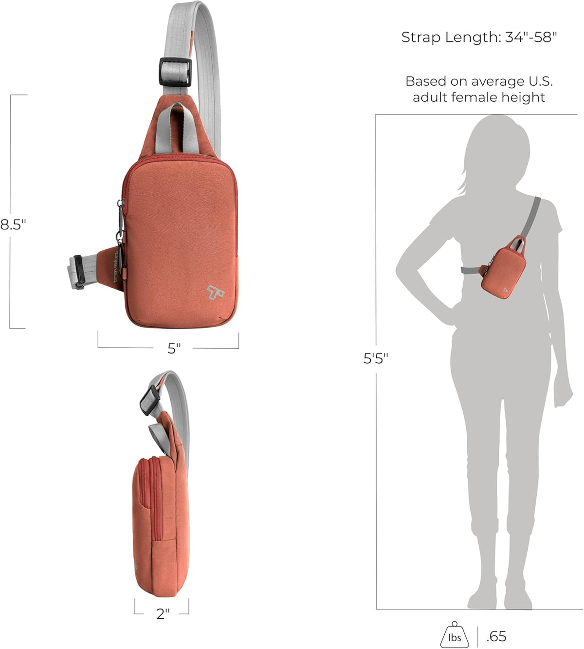 Anti-Theft The Voyages Compact Sling