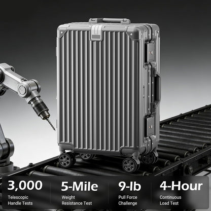 Carry on Luggage Aluminium Frame with Cup Holder, 20 Inch Zipperless Luggage with Spinner Wheels,Carry On Suitcase 22x14x9 Airline Approved for Business Travel
