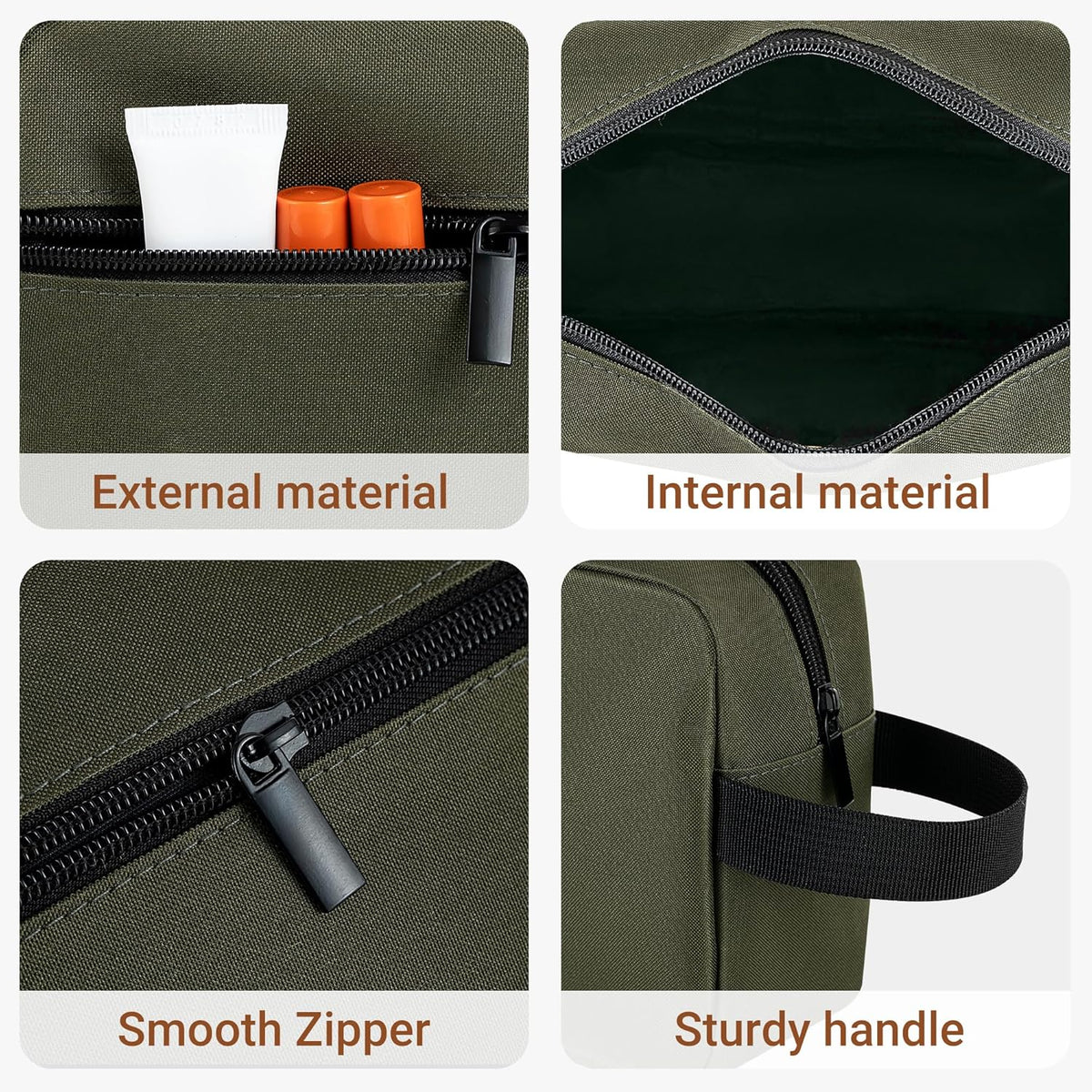 Travel Toiletry Bag for Women and Men,Lightweight Makeup Bag Hanging Dopp Kit with Shaving Compartment Cosmetic Organizer Small Tool Bag Travel Essentials,Gifts for Men(Black)
