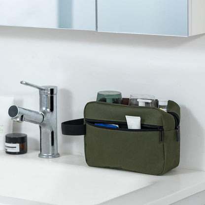 Travel Toiletry Bag for Women and Men,Lightweight Makeup Bag Hanging Dopp Kit with Shaving Compartment Cosmetic Organizer Small Tool Bag Travel Essentials,Gifts for Men(Black)