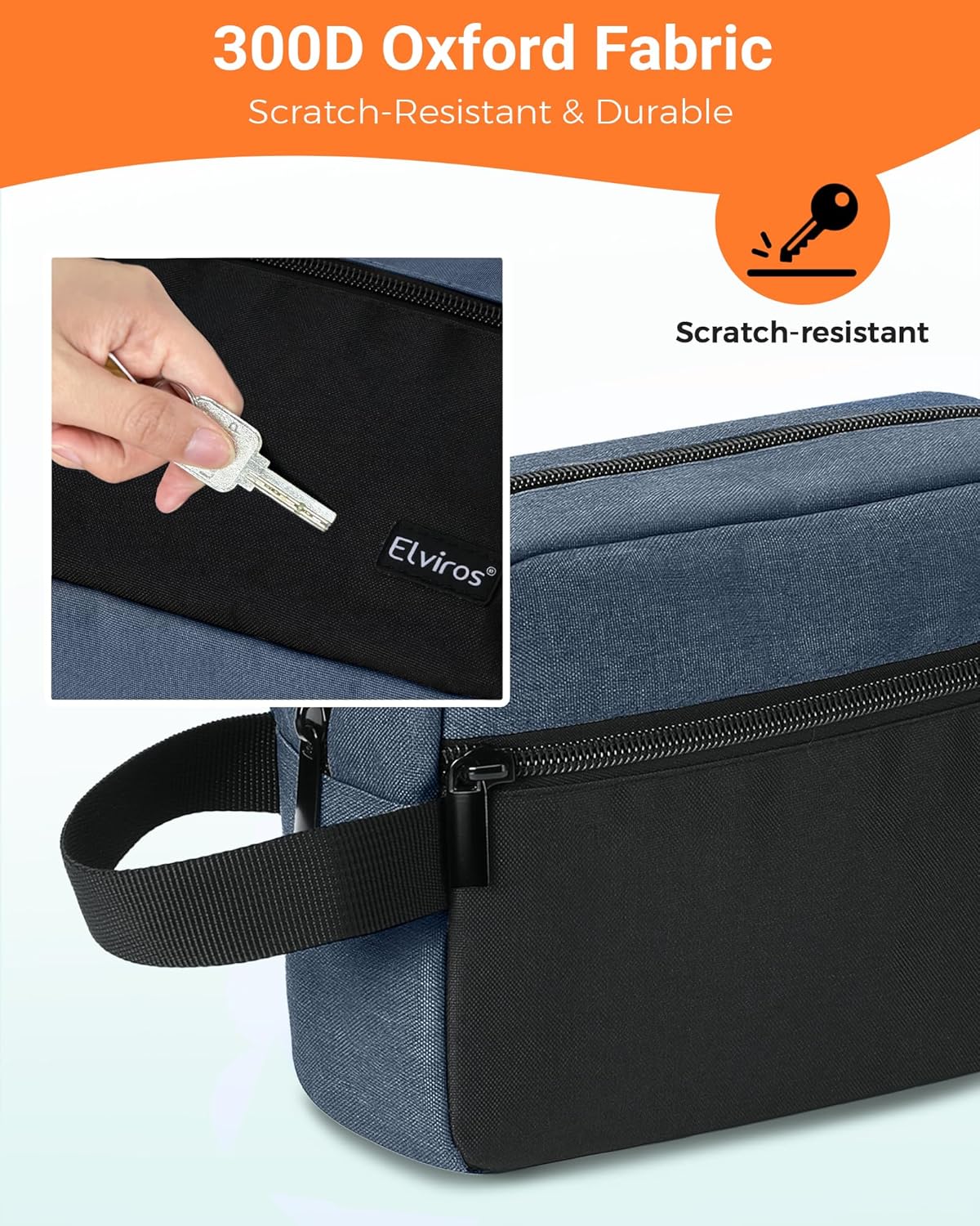 Travel Toiletry Bag for Women and Men,Lightweight Makeup Bag Hanging Dopp Kit with Shaving Compartment Cosmetic Organizer Small Tool Bag Travel Essentials,Gifts for Men(Black)