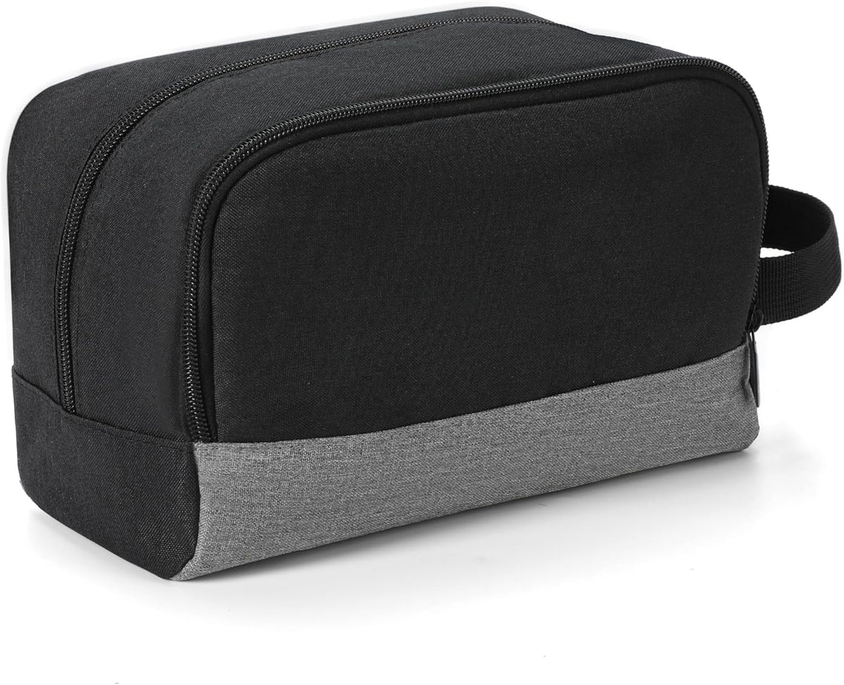 Travel Toiletry Bag for Women and Men,Lightweight Makeup Bag Hanging Dopp Kit with Shaving Compartment Cosmetic Organizer Small Tool Bag Travel Essentials,Gifts for Men(Black)