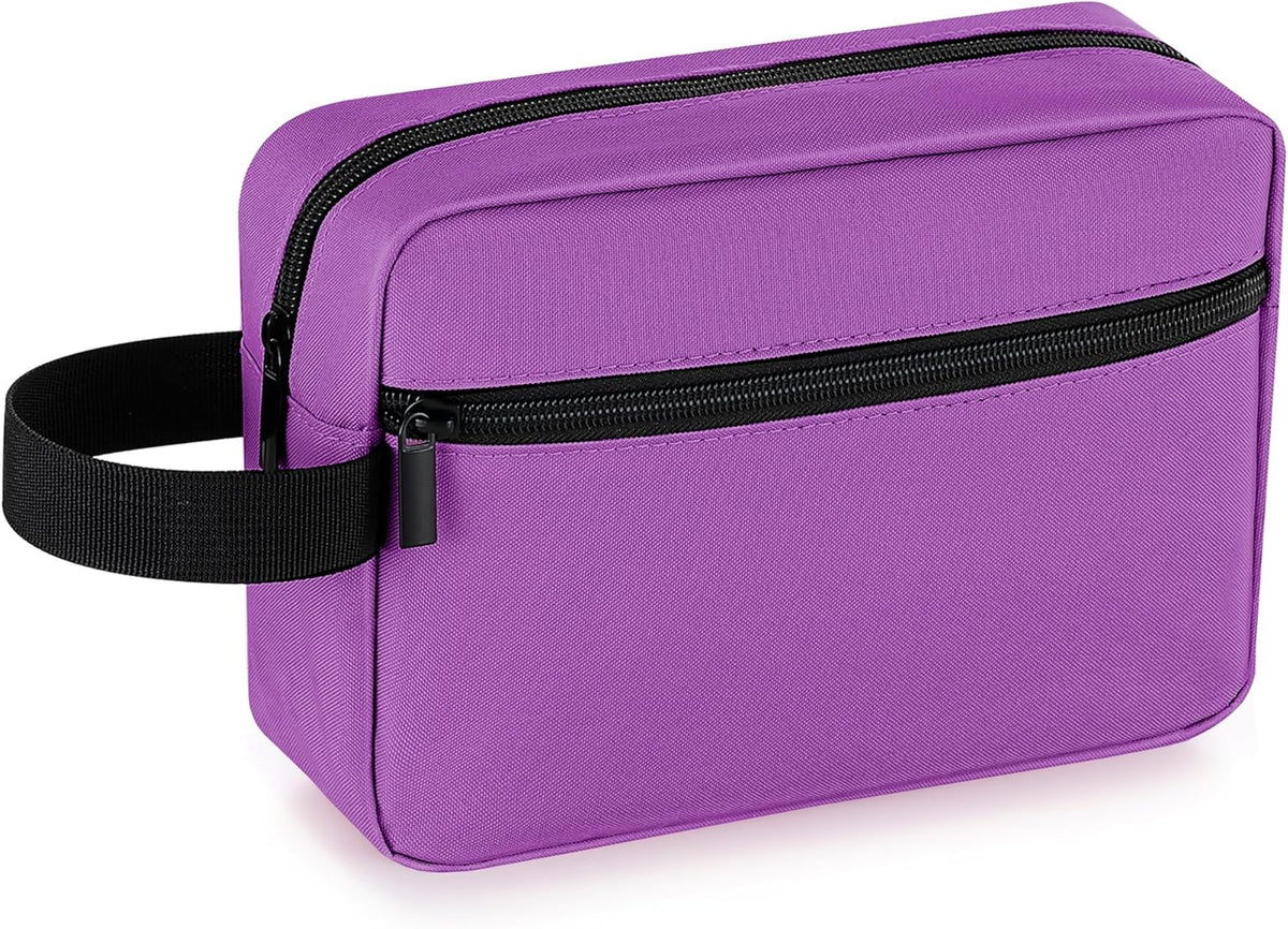 Travel Toiletry Bag for Women and Men,Lightweight Makeup Bag Hanging Dopp Kit with Shaving Compartment Cosmetic Organizer Small Tool Bag Travel Essentials,Gifts for Men(Black)