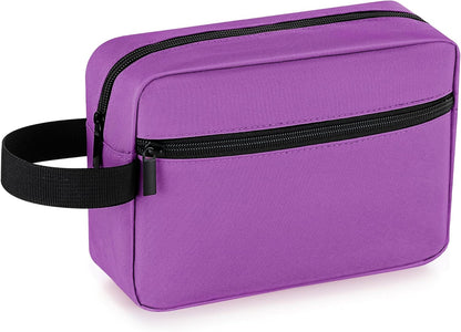 Travel Toiletry Bag for Women and Men,Lightweight Makeup Bag Hanging Dopp Kit with Shaving Compartment Cosmetic Organizer Small Tool Bag Travel Essentials,Gifts for Men(Black)