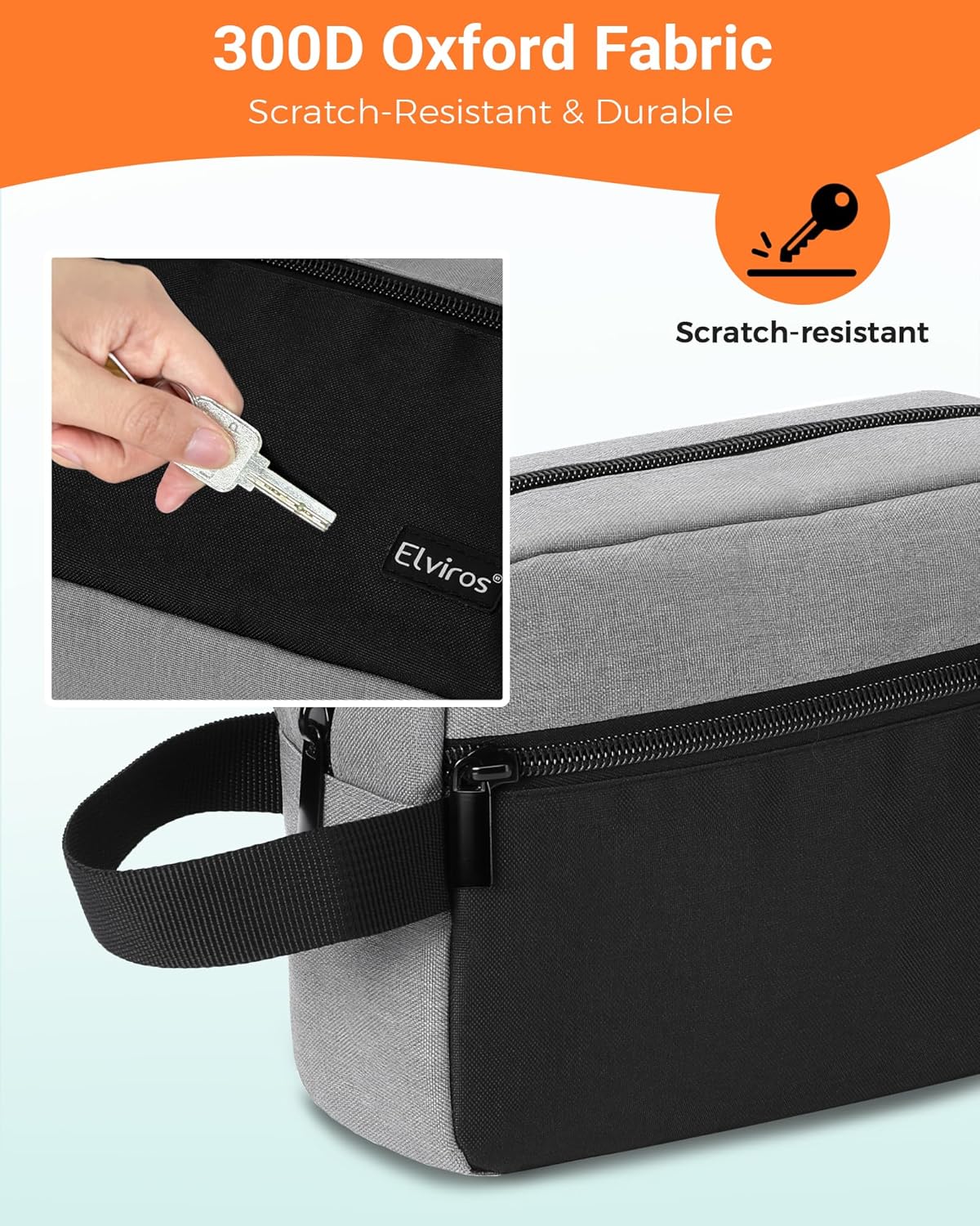 Travel Toiletry Bag for Women and Men,Lightweight Makeup Bag Hanging Dopp Kit with Shaving Compartment Cosmetic Organizer Small Tool Bag Travel Essentials,Gifts for Men(Black)