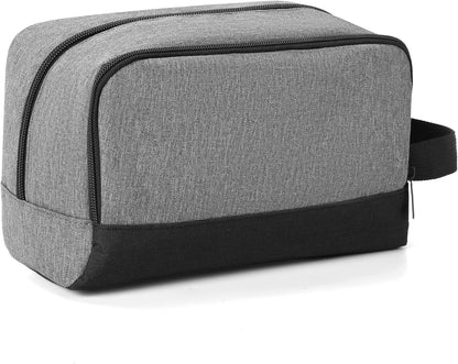 Travel Toiletry Bag for Women and Men,Lightweight Makeup Bag Hanging Dopp Kit with Shaving Compartment Cosmetic Organizer Small Tool Bag Travel Essentials,Gifts for Men(Black)