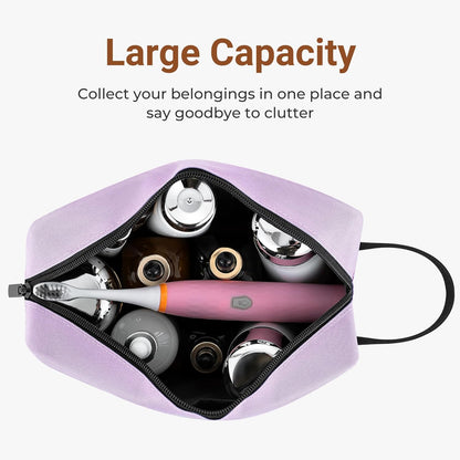 Travel Toiletry Bag for Women and Men,Lightweight Makeup Bag Hanging Dopp Kit with Shaving Compartment Cosmetic Organizer Small Tool Bag Travel Essentials,Gifts for Men(Black)