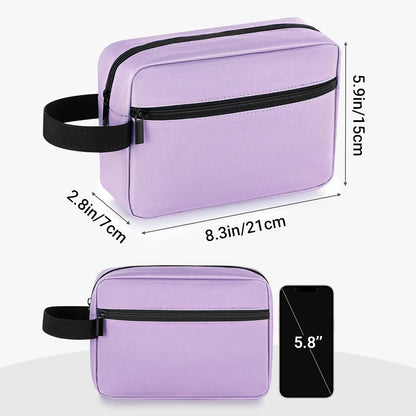 Travel Toiletry Bag for Women and Men,Lightweight Makeup Bag Hanging Dopp Kit with Shaving Compartment Cosmetic Organizer Small Tool Bag Travel Essentials,Gifts for Men(Black)