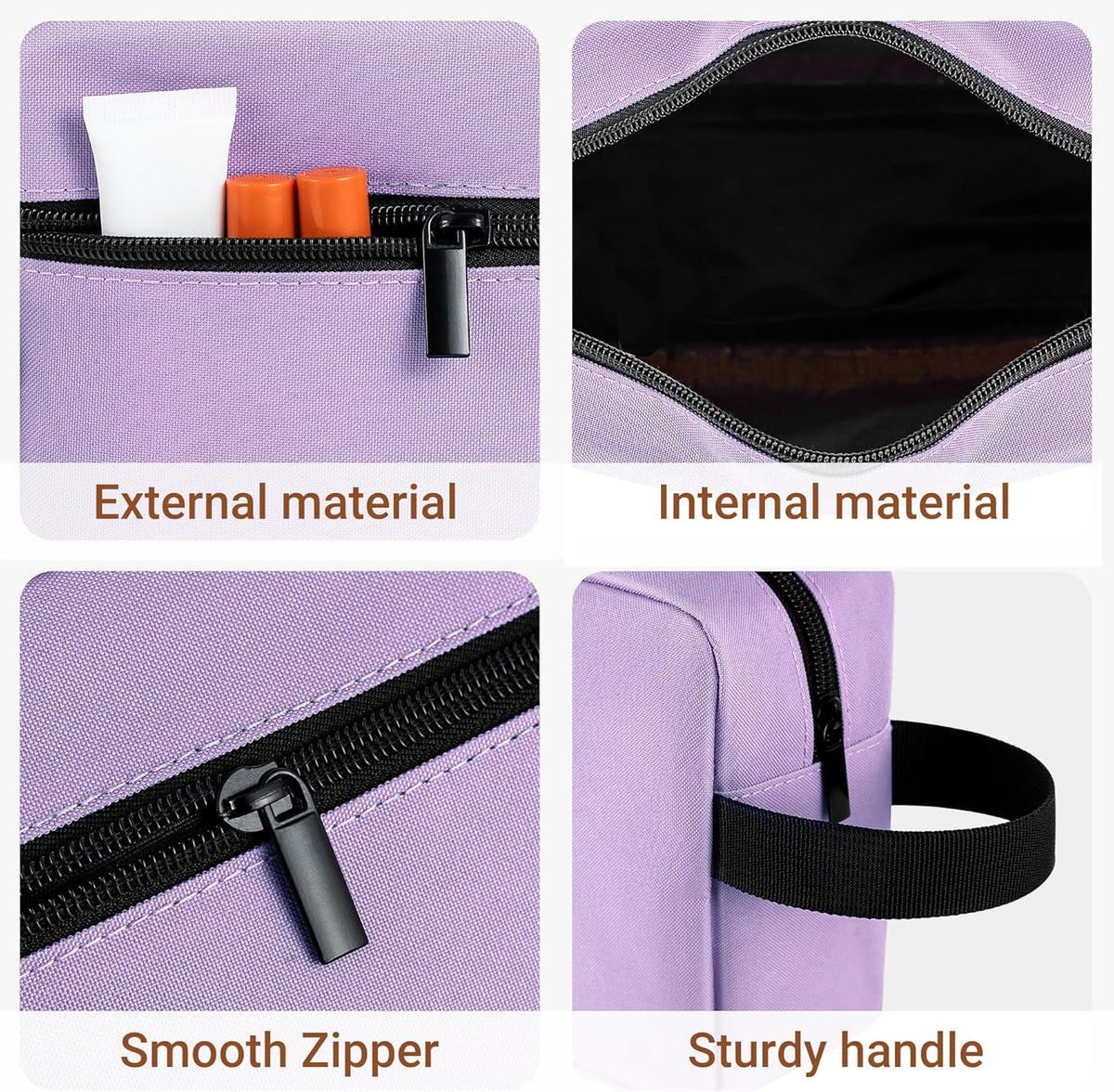 Travel Toiletry Bag for Women and Men,Lightweight Makeup Bag Hanging Dopp Kit with Shaving Compartment Cosmetic Organizer Small Tool Bag Travel Essentials,Gifts for Men(Black)